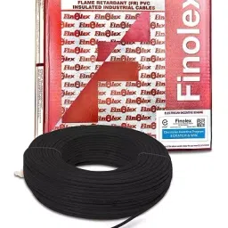 Finolex 1 Sq.mm 1 Core Halogen Free Flame Retardent (HFFR) Industrial Cable Black (90 m)-picture-6