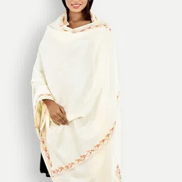 BAISA Women Paisley Embroidered Woollen Shawl-picture-11