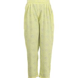 Miyo Girls Yellow & Grey Printed Lounge Pants-image-25
