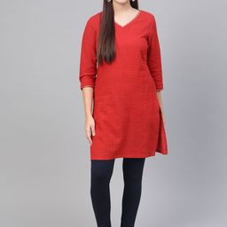 WISHFUL by W Women Navy Blue Solid Churidar Length Leggings-image-92