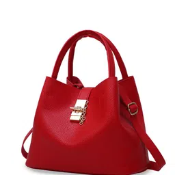DressBerry Women Textured Bucket Handheld Bag-17