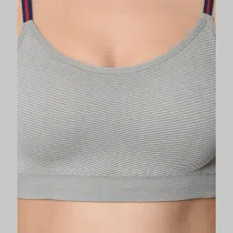Da Intimo Grey Non Wired Padded Bralette Bra image 5
