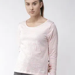 ALCIS Yoga Peach Striped T-Shirt-image-21