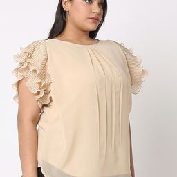 Curves by MISH Plus Size Round Neck Top-19
