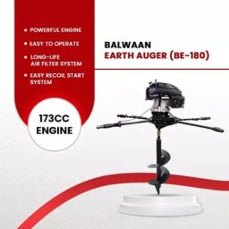 Balwaan Earth Auger without Bit 4 Stroke 173 CC Petrol, BE-180 image 4