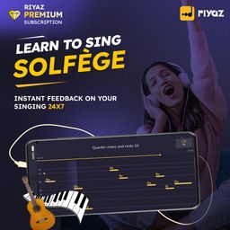 Riyaz App - Learn to Sing Solfege | 12 Months Premium Subscription | Suitable for Guitar / Vaccai / Choral / Western Vocal Learners | 35 Lakhs Learners | (Activation Link by Email in 2 Hours) image 1
