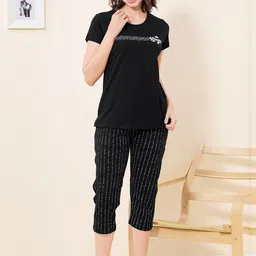 QUIRA Women Printed Cotton Night suit-picture-45