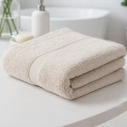 Earthy Fables Beige 1 Cotton 600 GSM Bath Towel-44