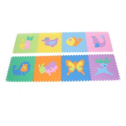 Unimats Animal Jigsaw Style Play Mat - 8 Pieces (Color & Pattern May Vary)-17