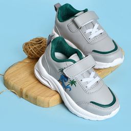 Mi Arcus Animal  Designed Velcro Closure Shoes - Grey-image-31