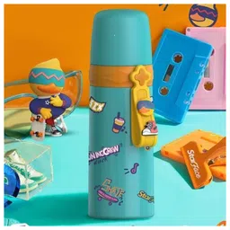 StarAndDaisy Smart Kids School Water Bottle SUS Insulated Thermos, Turquoise 350 ml-picture-1