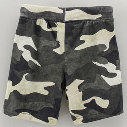 Lazy Bones Knee Length Camouflage Shorts- Green image 2