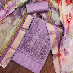 DIVASTRI Embroidered Unstitched Dress Material-image-35