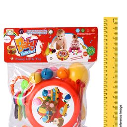 KiddyBuddy 5 Pcs Rattle Toy Set With Dafli Toy (Color & Design May Vary) image 3