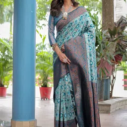 Anouk Ethnic Motif Kanjeevaram Saree-picture-43