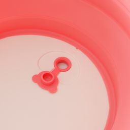 fab n funky Folding Baby Bath Tub with Drain Plug - Pink image 4