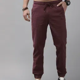 The Roadster Life Co. Men Mid-Rise Joggers Trousers-image-12