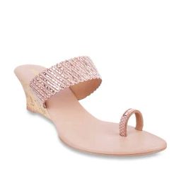 Metro Women's Rose Gold Toe Ring Wedges-image-82