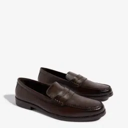 SOLEPLAY by Westside Dark Brown Formal Penny Loafers-image-43