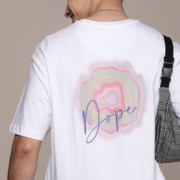 WROGN Printed Drop-Shoulder Sleeves Pure Cotton Oversized T-shirt-image-66