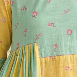 Prakriti Jaipur Multi-Colored Iris Color-block Midi Dress image 5