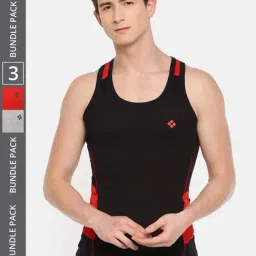 Dollar Bigboss Assorted Cotton Regular Fit Vest - Pack Of 3-image-87