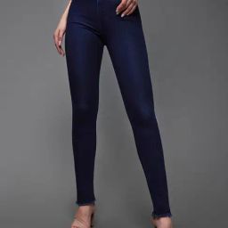 Miss Chase Navy Relaxed Fit Mid Rise Jeans-image-73