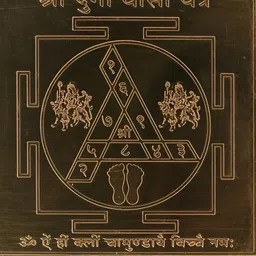 Om ssvmb9 Brown Textured Pure Copper Om Siddhi Vinayak Shri Durga Visha Yantras-image-85