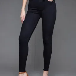 Miss Chase Black Cotton Slim Fit High Rise Denim Jeans-picture-34