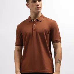 Gant Brown Cotton Regular Fit Polo T-Shirt-picture-37