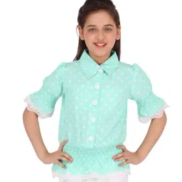 Cutecumber Kids Green PrintedTop-6