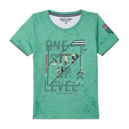 Monte Carlo Boys Green Cotton Printed T-Shirt-picture-30