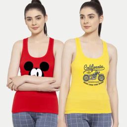 Friskers Multicolor Printed Camisole (Pack Of 2)-image-86