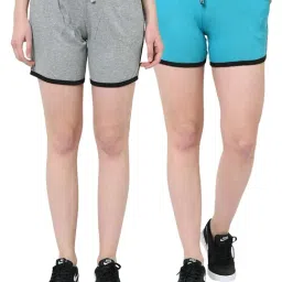 Vimal Jonney Multicolor Solid Shorts Pack of 2-18