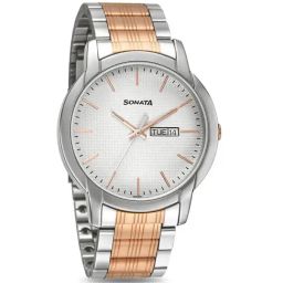 Sonata 77031KM02 Beyond Gold Analog Watch for Men-image-3