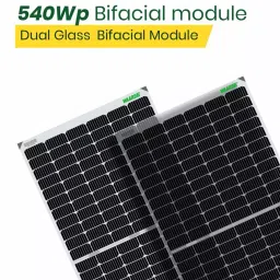 WAAREE 540W24V Mono PERC Bifacial Solar Panel, Bi-55-540 ( Pack of 2 )-image-36