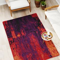 Bianca Red Microfibre Non-Slip Rug-image-88