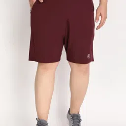 Chkokko Wine Regular Fit Shorts-image-100