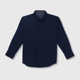 Gini & Jony Kids Navy Cotton Regular Fit Full Sleeves Shirt-picture-47