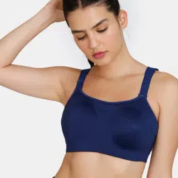 Zelocity by Zivame Blue Rapid Dry Sports Bra-image-29