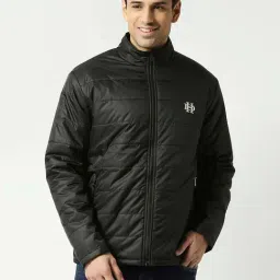 Dragon Hill Black Relaxed Fit Quilted Jacket-image-22