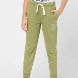 Jack & Jones Junior Green Solid Joggers-picture-32
