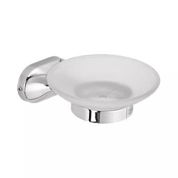 CERA Icon Stainless Steel Wall Mount Soap Dish Glass Chrome Plated, F5014116CH-image-96