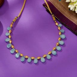 P.N.Gadgil Jewellers 22 Karat (916) BSI Hallmarked Yellow Gold Skyline Elegance Thushi Necklace-image-52
