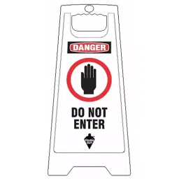 TOUGH GUY 24 inch  White Polypropylene Floor Sign, 6DMH4-image-74