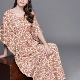 Libas Multi Cotton Printed Kaftan image 5