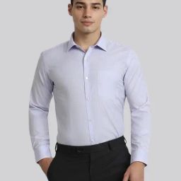 Park Avenue Purple Slim Fit Shirt-image-72