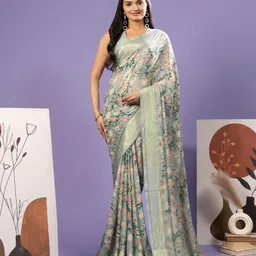 RACHNA Floral Ready to Wear Saree-picture-11