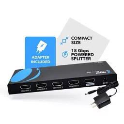 Orei UltraHD 4K @ 60 Hz 1 X 4 HDMI Splitter 1 in 4 Out 4 Port 4: 8-Bit HDMI 2.0 HDCP 2.18 Gbps UHDS-104 image 2