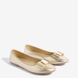 Yellow by Westside Gold Bow-Detailed Ballerina-image-83